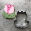 LILIAO Tulip Flower Cookie Cutter - 3.4 x 3.7 inches