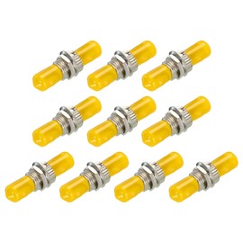 sourcing map Fiber Optical Coupler ST to ST UPC, Single Mode Simplex Adapter, ST-ST UPC, for Network Internet Connector, 10pcs