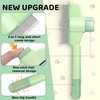 Cat Brush, Pack of 2 Self-Cleaning Pet Brushes, Self-Cleaning Flea