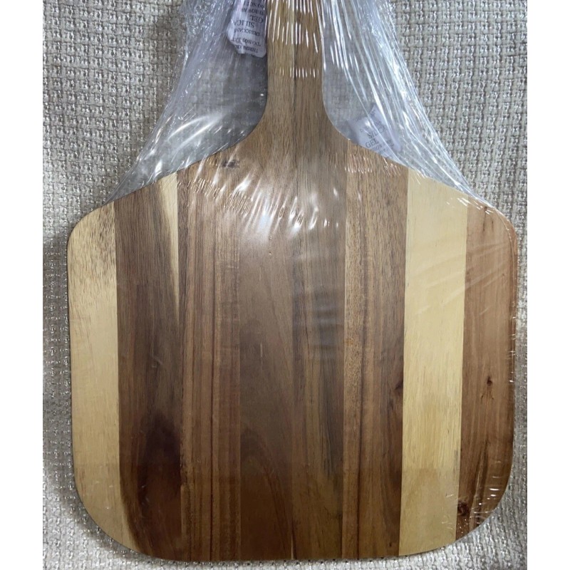 Pampered Chef ACACIA Wooden PIZZA PEEL Paddle- Bevel Edge