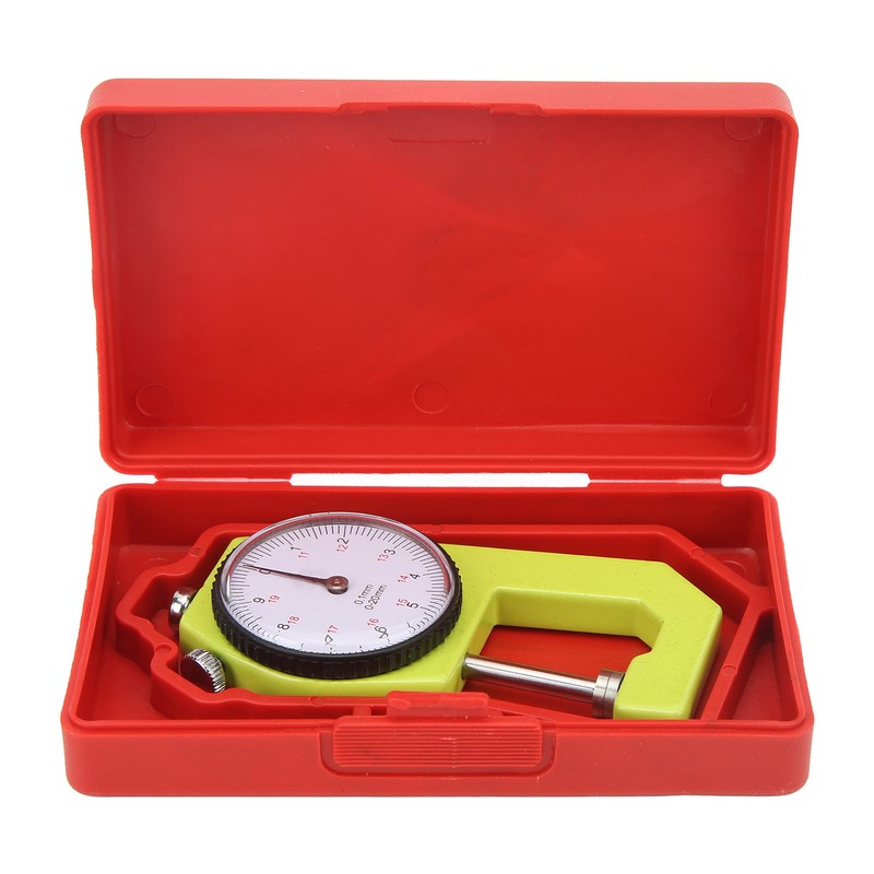 Thickness Gauge 0.1mm High Accuracy 0 to 20mm Range Round