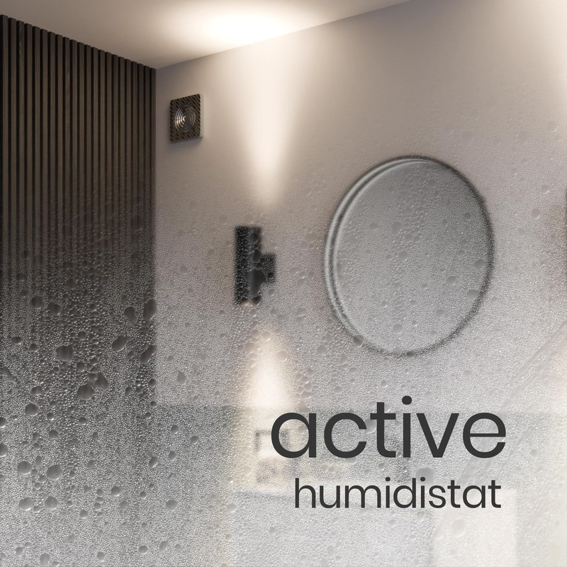 Pebble Grey™ Wave 4”/100mm Silent Bathroom Extractor Fan with Timer