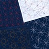 Olympus H-1141 Sashiko Flower Dish Towel Cloth Pack, Flower Buns