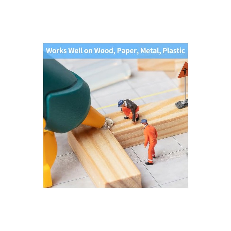 Mini Hot Glue Sticks, Clear Glue Gun Sticks for Metal,