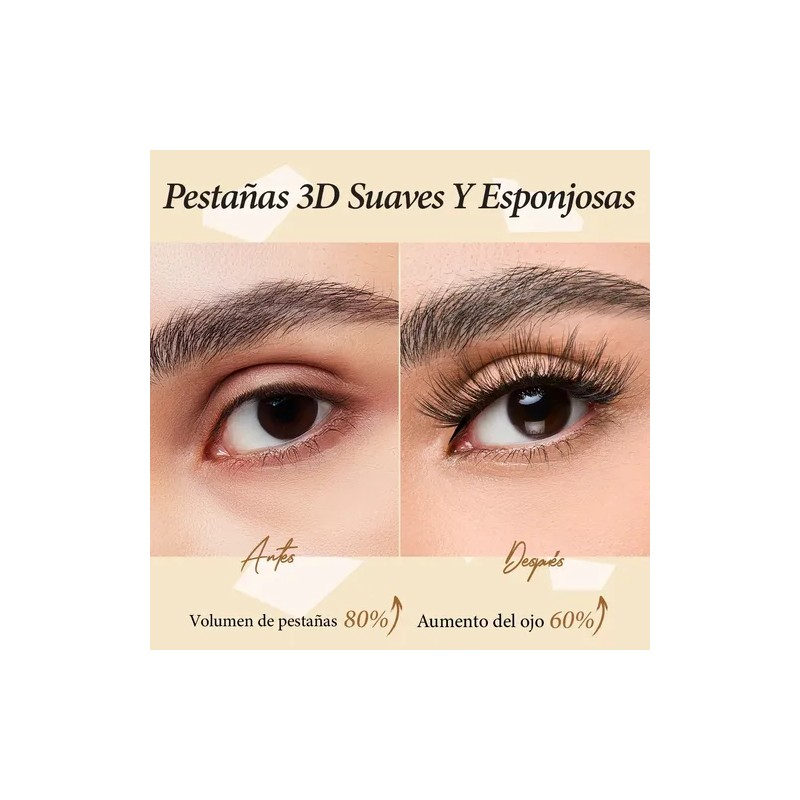 Luminlash Extensiones De Pestañas Postizas 3d Natural 3pcs