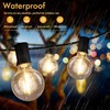 60FT Outdoor String Lights Waterproof, Bright 2700K LED Patio Lights