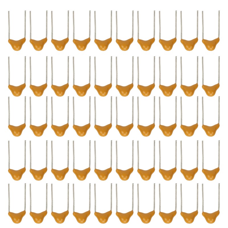 50pcs 100nF 50V Multilayer Monolithic Ceramic Capacitor 5.08mm for RC
