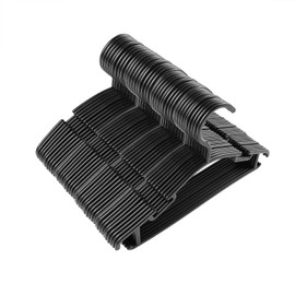 GoodtoU Black Kids Hangers - 60 Pack Baby Hanger for Clothes Plastic Infant Hangers for Bulk Toddler Nursery Child Children 10.24 inch