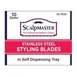 Burmax Scalpmaster Stainless Steel Styling Blades