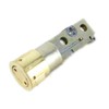 NUSET Adjustable 2-3/4" to 2-3/8" Deadbolt Drive in Latch, Brass