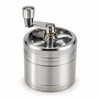 Manual Stainless Steel Spice Grinder for Peppercorns & Rock Salt