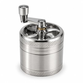 Manual Stainless Steel Spice Grinder for Peppercorns & Rock Salt – Hand Crank Mill for Fresh Home Cooking