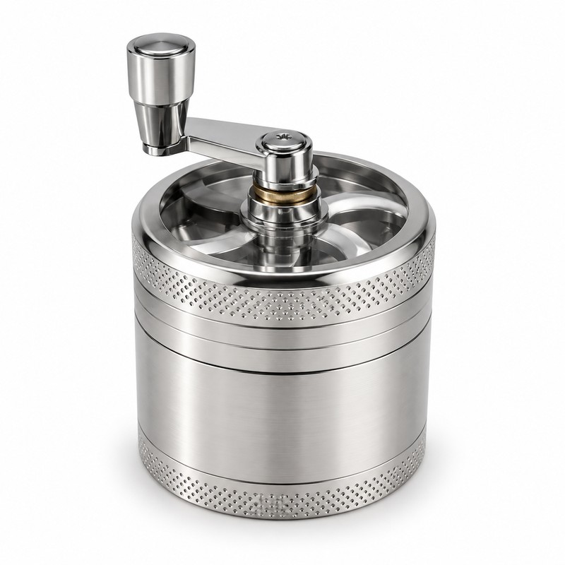 Manual Stainless Steel Spice Grinder for Peppercorns & Rock Salt