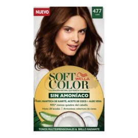 Tinte Wella Soft color Tinte de cabello tono 477 café para cabello