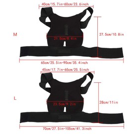 Back Straightener, Posture Corrector for Men and Women, Adjustable Back Support Brace, Shoulder, Lumbar Corrector, Band Belt, Relief Corrector, Posture Trainer, Posture Trainer (L)