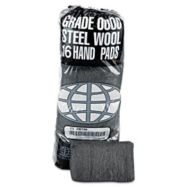 GMT 117000 Industrial-Quality Steel Wool Hand Pad, 16/Pack, 192/Carton