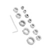 12pcs 3-16mm Stainless Steel Drill Depth Stop Bit Collar Set