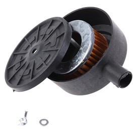 Tiardey 1/2" PT 20mm Thread Compressor Air Intake Filter Metal Silencer Noise Muffler with a Replacement Element