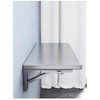 Foldable Stainless Steel Wall Mounted Shelf, Space-Saving Storage and Work