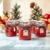 ComSaf 4 oz Glass Jars with Lid, Set of 6