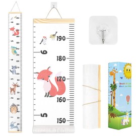 Height Chart for Kids,Baby Height Growth Chart,Wall Hanging Measuring Ruler for Baby Girls Boys Toddler Bedroom (Fox)