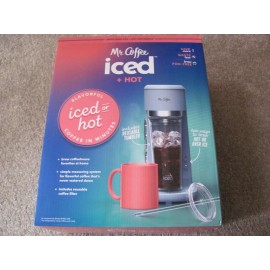 Mr. Coffee Iced Hot Single-Serve Coffee Maker w/ Reusable Tumbler & Nylon Filter