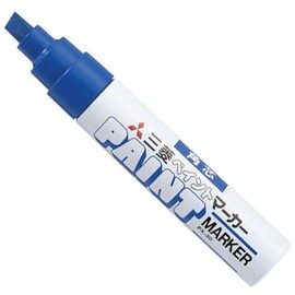 三菱鉛筆 ペイントマーカー(油性顔料・太字角芯)青(10本価格) PX30.33