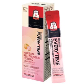 Jung Kwan Jang Extracto Ginseng Rojo Coreano Everytime Grapefruit 1000 Suplemento Energético Comida Coreana Cafeína Gluten Aumenta Energía