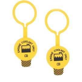 Fokmuaex 2Pcs Coolant Reservoir Cap Replacement for Dodge Journey & Jeep Models - OEM Part 55056382AA | Direct Fit Car Coolant Tank Cover | Pack of 2