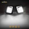 Partsam Full Led License Plate Lights Lamp Assembly Smoke Black