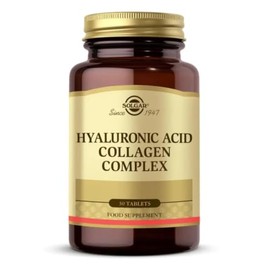 Solgar Complejo de Colágeno y Ácido Hialurónico, 30 Tabletas - Colágeno Hidrolizado Tipo 2 - Ayuda con las líneas finas y arrugas - Aumenta el colágen