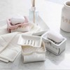 Soap case bathroom soap dish draining soap dish Drainable Soap Dish 2 Luxury Soap Holder - White 2ea