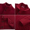 PJ PAUL JONES Men's Cardigan with Buttons and Cable Knit