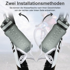 toptrek Bicycle Bottle Holder, Two-Way Opening, Lightweight & Strong Bicycle Bottle Holder with Mounting Screws, Colourful Water Bottle Holder Bicycle for Road Bikes and Mountain Bikes