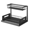 2-Tier Under Sink Organizer for Cabinet Storage – Metal Pull-Out