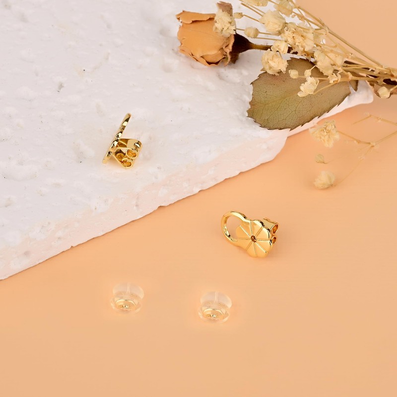 Earring Backs Replacements for Droopy Ears, Heavy Earrings Lifters, Locking