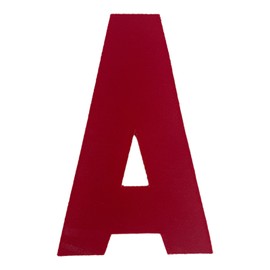 Generic Hockey Jersey Alternate Assistant Captain Patch, Letter A, Iron On Twill, 4”, Red