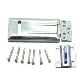 NU-SET 4-1/2-Inch Single Hinged Steel Hasp with Rolled Edges For Superior Strength, Mounting Screws included 2704-3