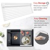 MERRYBOX Roll Up Over The Sink Dish Drying Rack Silicone