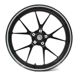 Wheel Rim Sticker Stripes, Width 7 mm, Matt/Gloss Carbon with Mounting Tool, Accessories for 16 17 18 19 Inch Car/Motorcycle Wheels, Rim Sticker