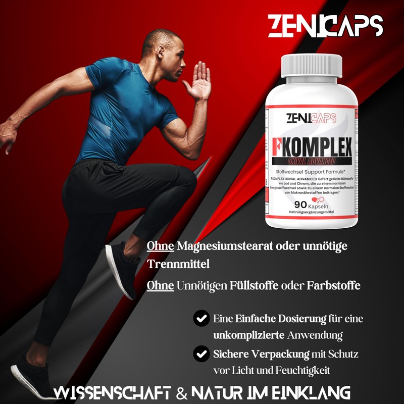 ZENICAPS F Komplex OXIVAL ADVANCED Original Capsules Metabolism FComplex Support