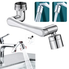 Unbranded 1440°Swivel Faucet Extender Universal Extension Faucet Aerator Arm Extend 2 Mode