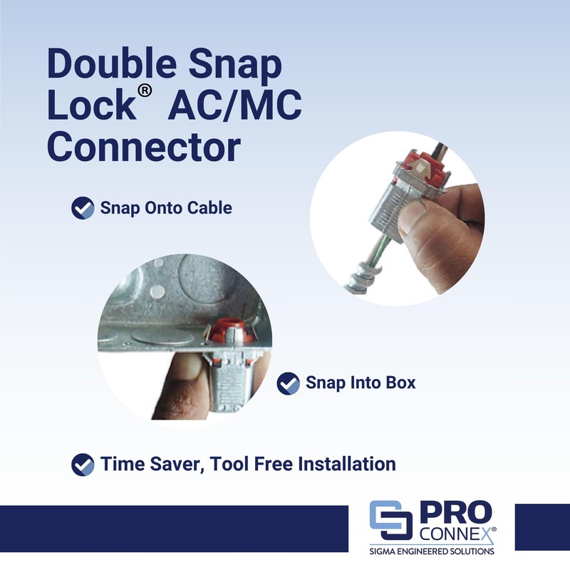 SIGMA ENGINEERED SOLUTIONS ProConnex C-570 Double Snap Lock AC/MC Connector