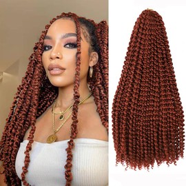 wist Hair Ombre Color Water Wave Crochet Br (18 Inch (Pack of 6), #350)