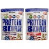 WEIDER Protein 80 Plus Eiweißpulver, 2 Pack Mixed, Erdbeer/Waldfrucht-Joghurt, Low-Carb,