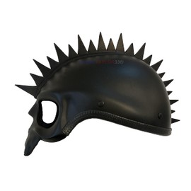 Warhawk/Mohawk Rubber Uneven Spikes Helmet Accessory Piece (Helmet Not Included)