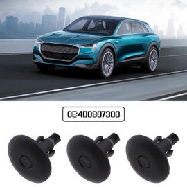 EMSea 30pcs Wheel Arch Inner Lining Clips Car Bumper Retainers Trim Body Panel Clips 4D0807300 Plastic Compatible with Q3/Q5/Q7/A2/A4/A5/A8/S8/TT Black