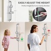 BRIGHT SHOWERS Stainless Steel Grab Bar Set – Includes Handheld