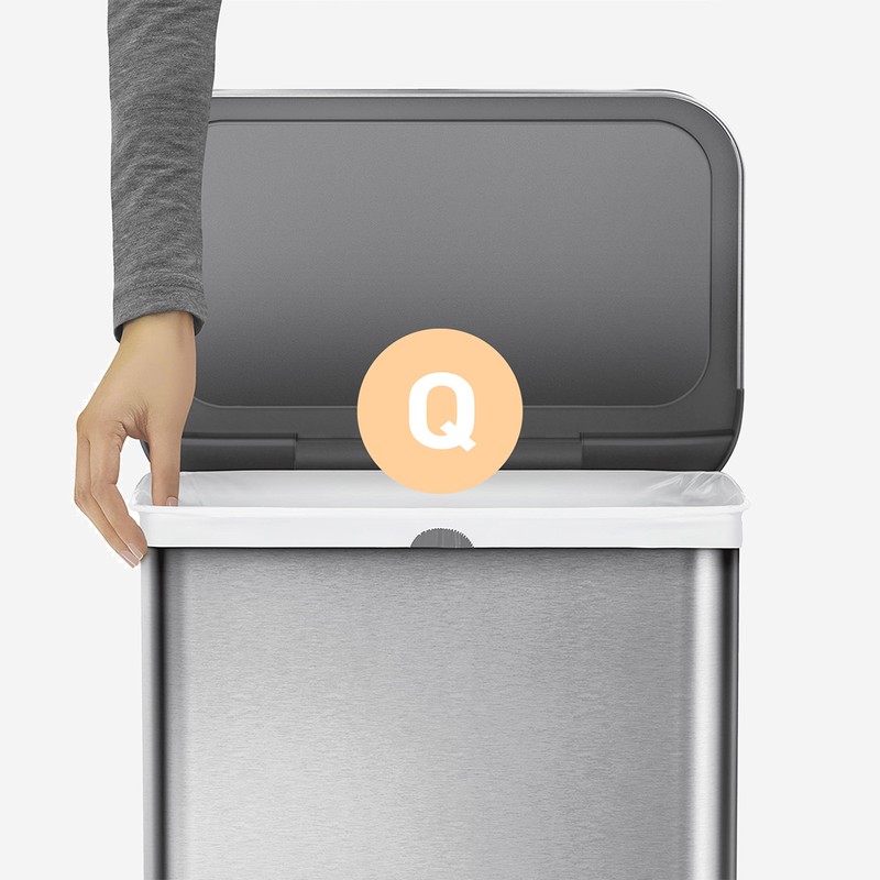 simplehuman Code Q 60 Count, Dispenser Pack Custom Fit Liners,