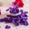RuiChy 1000pcs Silk Artificial Rose Petals for Wedding, Purple